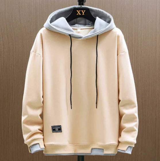Men's Cozy Two-Tone Hoodie, Warm