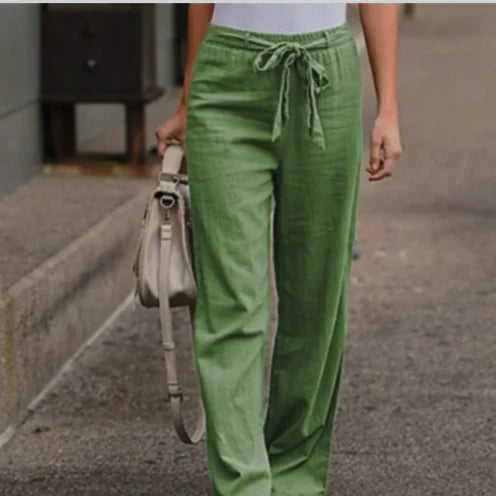 Women’s Trendy Long Pants with Belt | Stylish