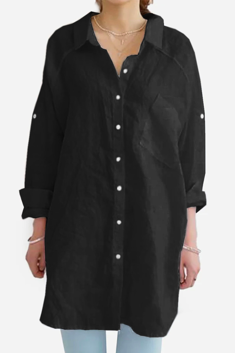 Oversized Linen Shirt Cairns Closet