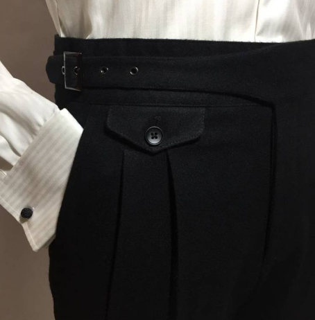 Men's Formal High Waist Pants, Tailored Fit