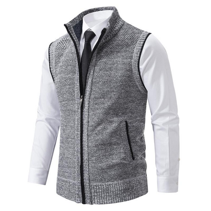 Men’s Sleek Zippered Vest | Sleeveless