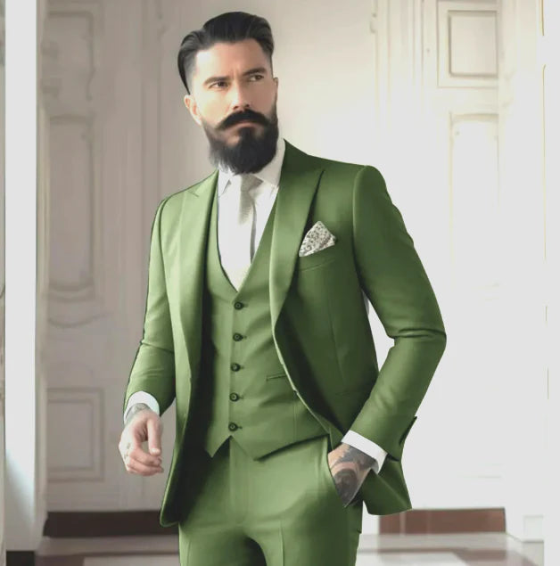 Men's Classic Single-Breasted Suit, Timeless Design