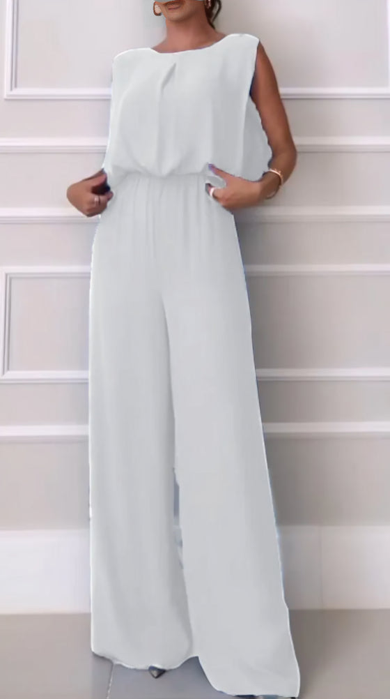 Althea - Elegant sleeveless backless jumpsuit