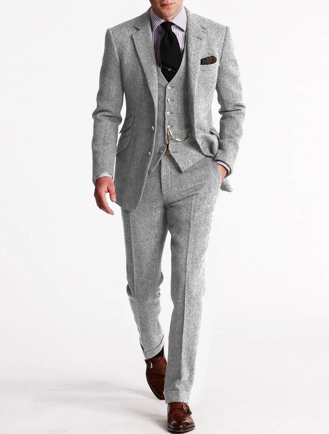 Classic Men's Wedding Suit, Three-Piece