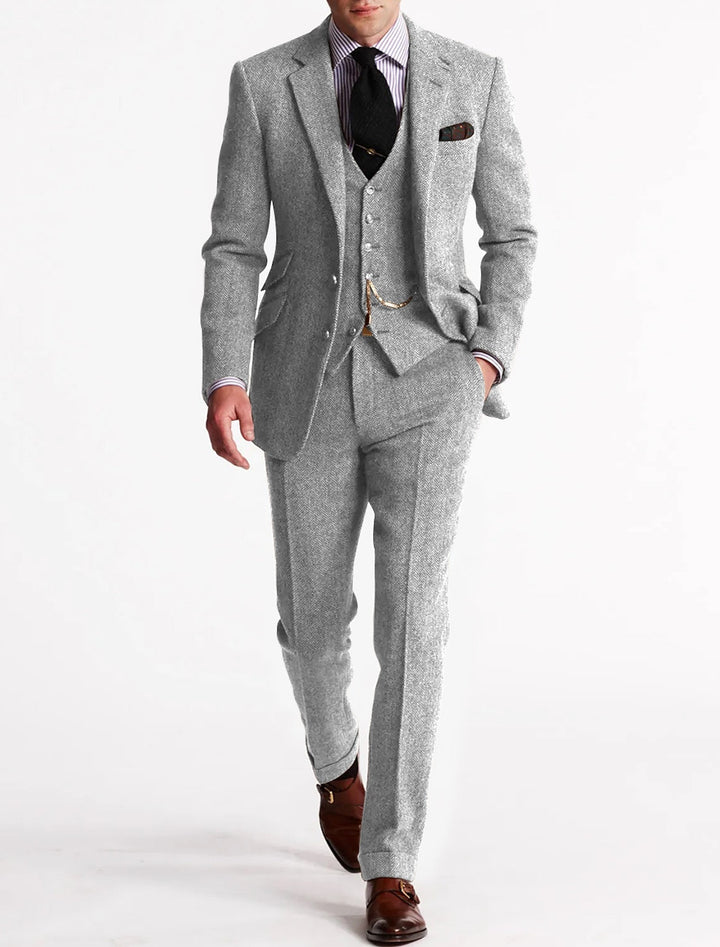 Classic Men's Wedding Suit, Three-Piece