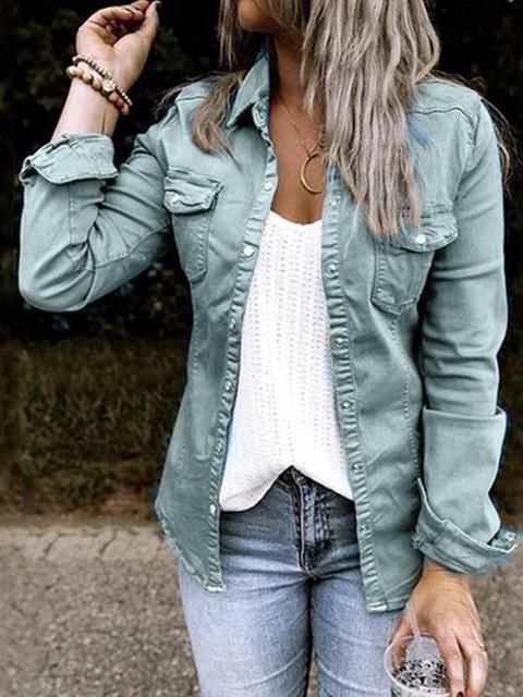 Women’s Stylish Casual Jacket | Button-Up Design