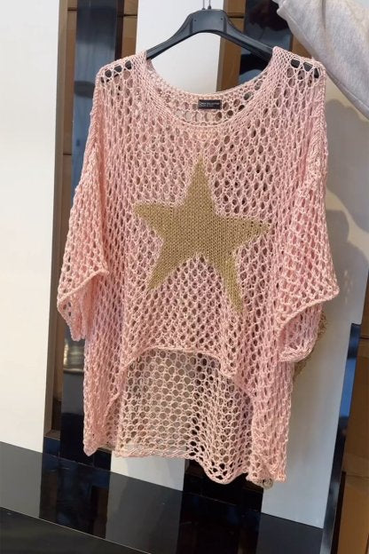 Rowan | Elegant Knitted Stars Shirt Cairns Closet