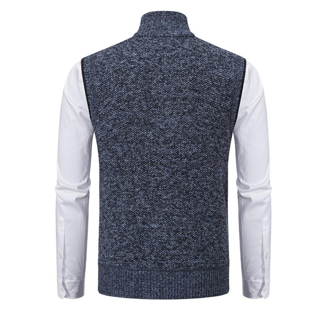 Men’s Sleek Zippered Vest | Sleeveless