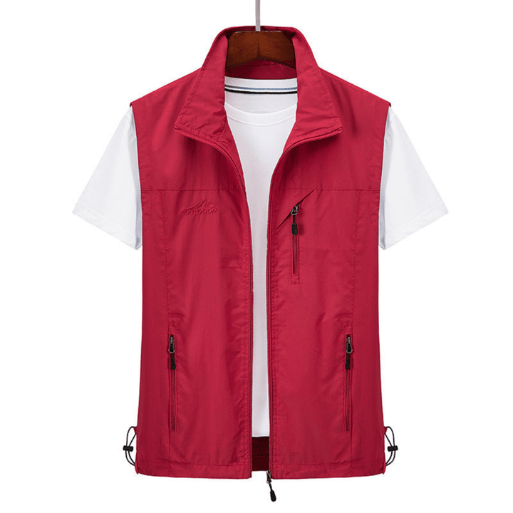 Men’s Stylish Vest, Stand-Up Collar