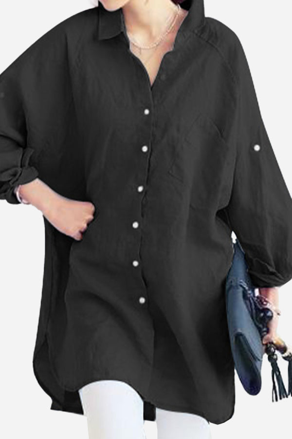 Oversized Linen Shirt Cairns Closet