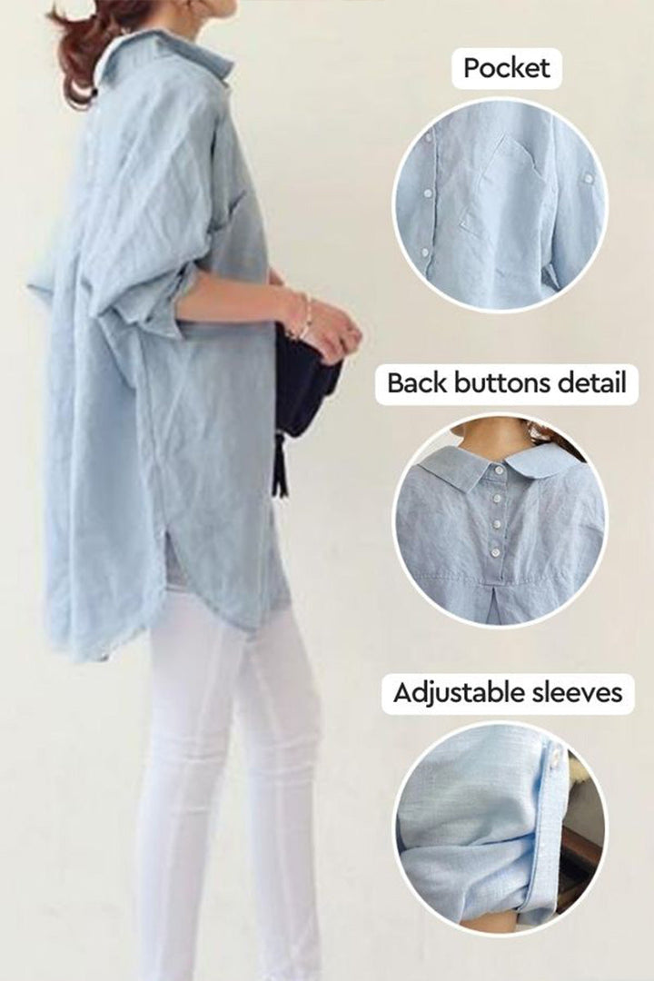 Oversized Linen Shirt Cairns Closet