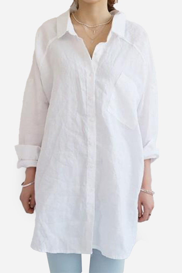 Oversized Linen Shirt Cairns Closet