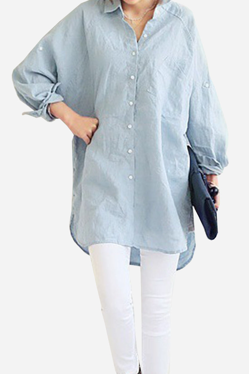 Oversized Linen Shirt Cairns Closet