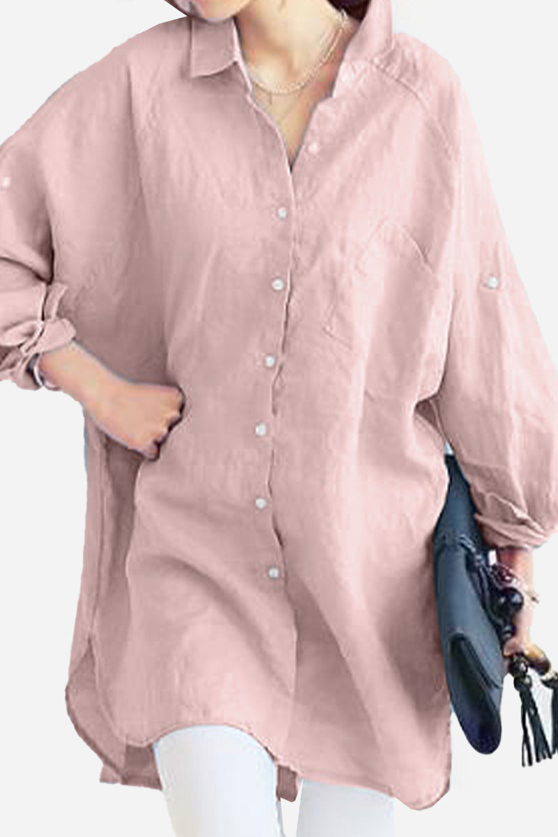 Oversized Linen Shirt Cairns Closet