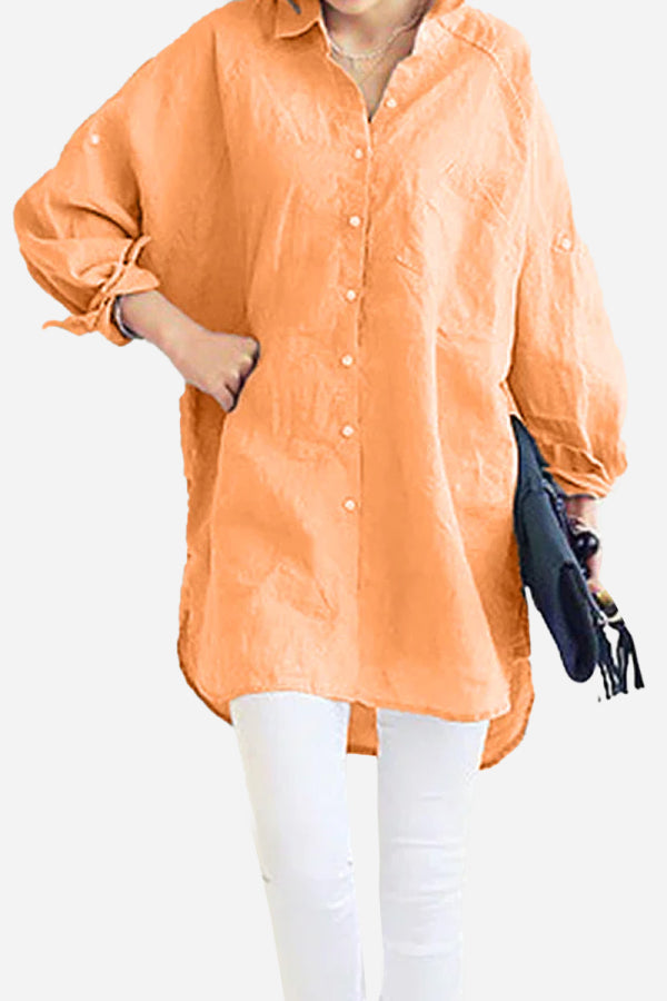 Oversized Linen Shirt Cairns Closet