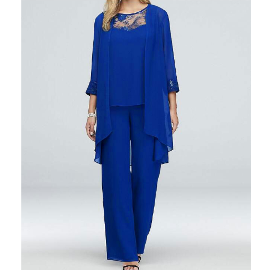 Ensemble formel trois pièces pour femme, sophistiqué