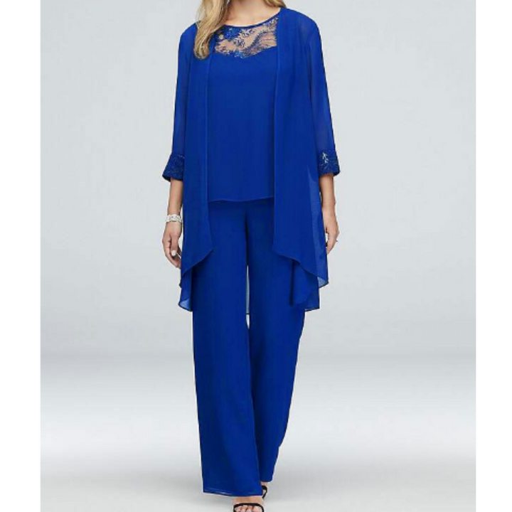 Ensemble formel trois pièces pour femme, sophistiqué