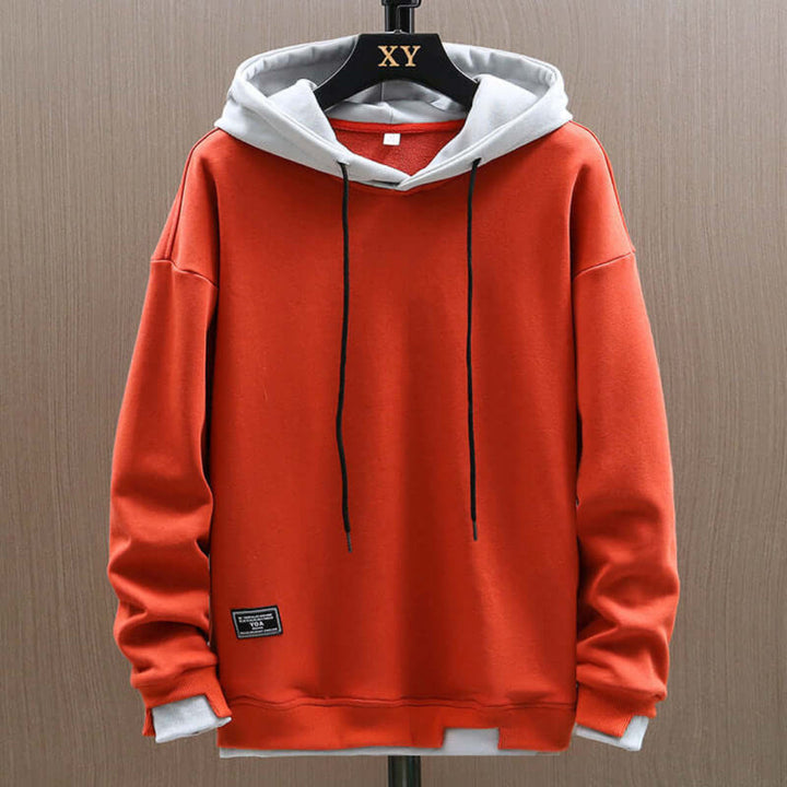Men's Cozy Two-Tone Hoodie, Warm