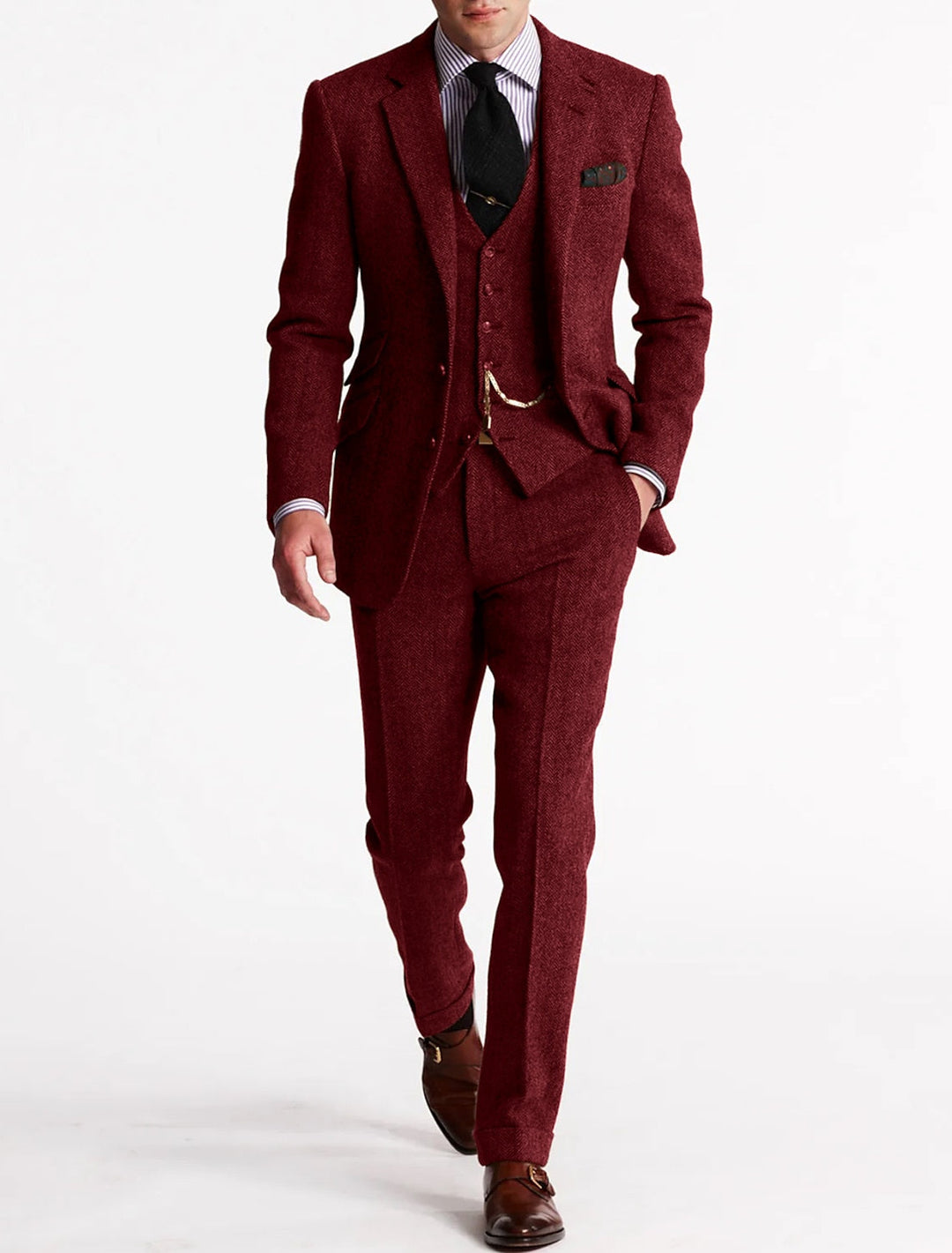 Classic Men's Wedding Suit, Three-Piece