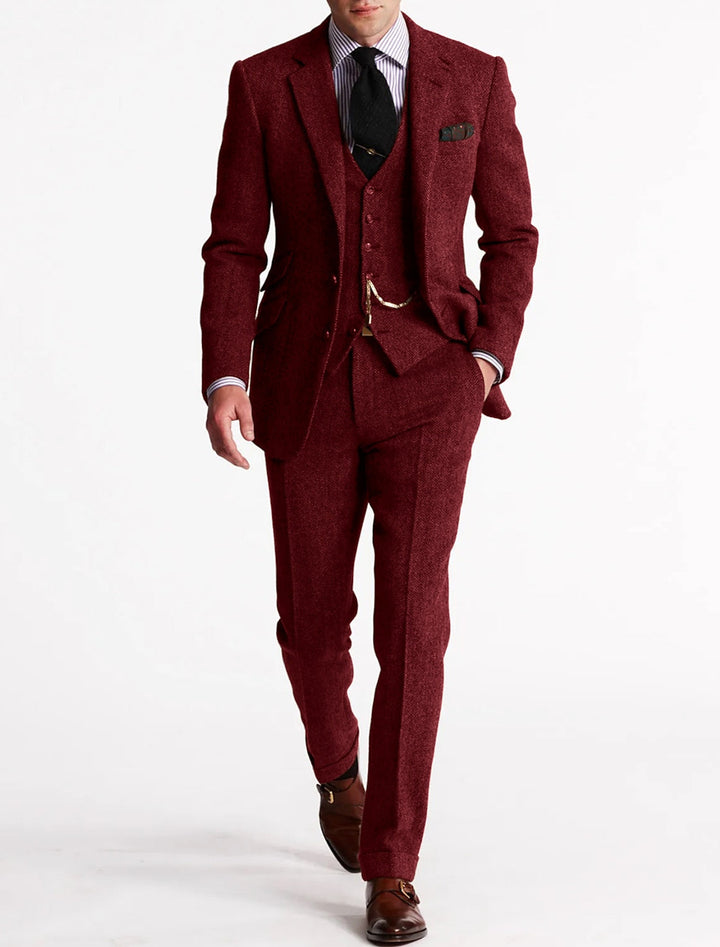 Classic Men's Wedding Suit, Three-Piece