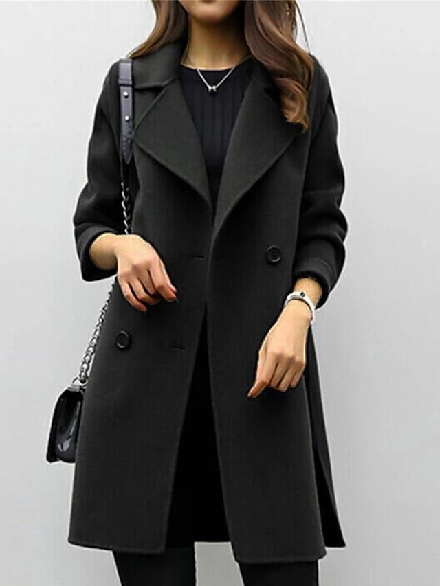 Women’s Classic Double-Breasted Coat | Elegant Style