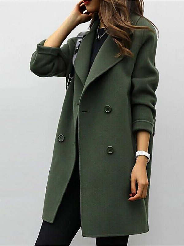 Women’s Classic Double-Breasted Coat | Elegant Style