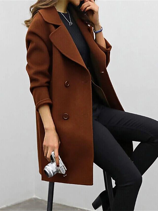 Women’s Classic Double-Breasted Coat | Elegant Style